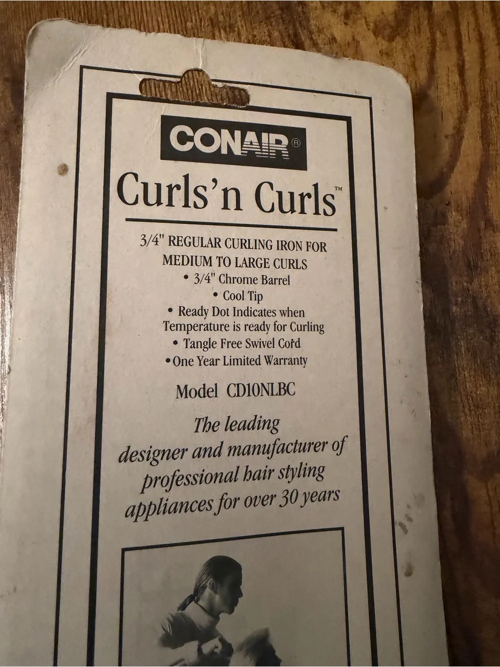 Vintage 1991 Conair Curls ’n Curls 3/4” Curling Iron CD10NLBC Sealed New
